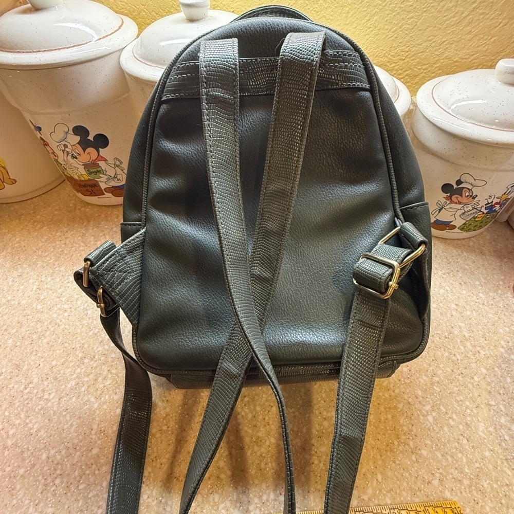 Olive Green Mini Backpack Women’s Bag Purse - Picture 13 of 13